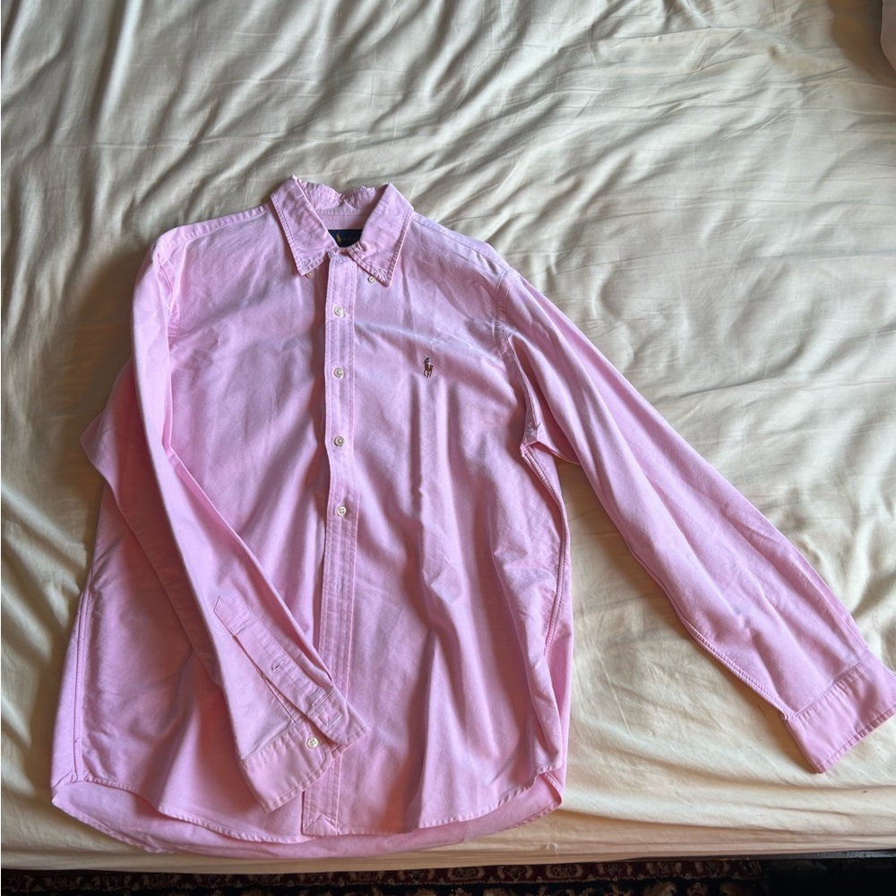 Polo pink button down